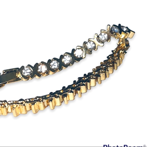 Vintage Moscow 4.80ct. White Topaz 14k Gold Tennis Bracelet 1950s - Picture 6 of 16